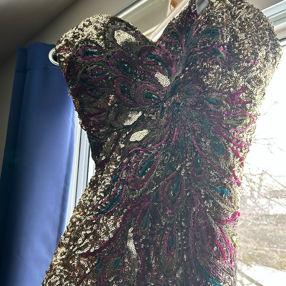 Panoply Dresses & Skirts - Panoply full Sequenced peacock dress